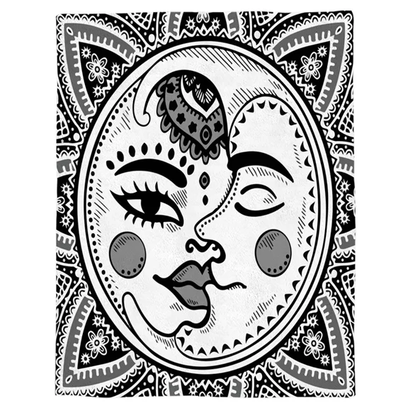 

Одеяло с открытыми и закрытыми глазами ручной работы, одеяло из микрофибры с абстрактными рисунками, милый детский дизайн