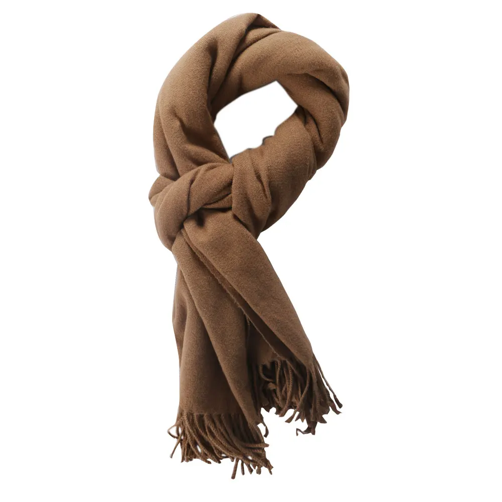2019 Новый Модный женский мужской зимний шарф кашемировая пашминовая шаль цельная