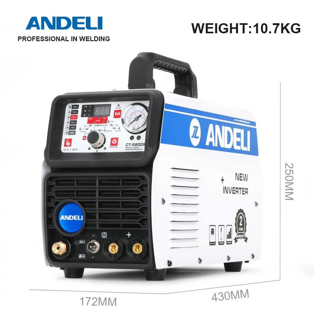 ANDELI Smart Portable Single Phase Multifunctional Welding Machine CT-520DPL 5 in 1 with CUT MMA COLD PULSE TIG machine | Инструменты