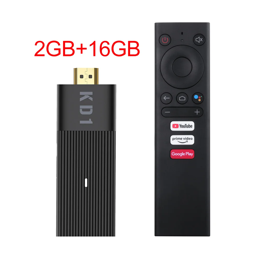 

ТВ-приставка KD1, Amlogic S905Y2, Android 10, 2 + 16 Гб, поддержка Google
