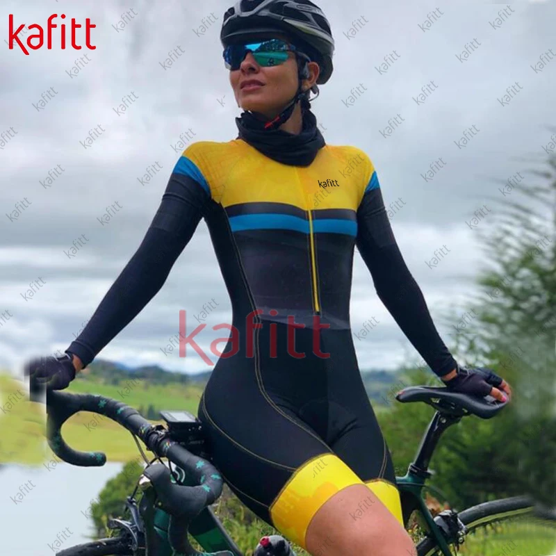 Женский велосипедный комбинезон Kafitt женские велосипедные шорты maglia Дешевые