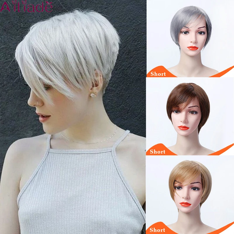 AILIADE женские высокотемпературные синтетические парики пышные Прямые