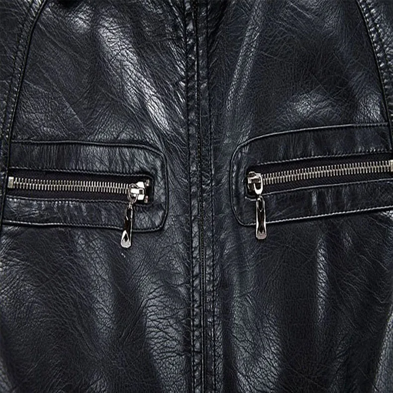 

Fashion 2021 Leather Newest Jacket Men Winter Thicken Leather Jackets Coats Windproof Jacket Male Jaqueta Couro Masculina 5XL