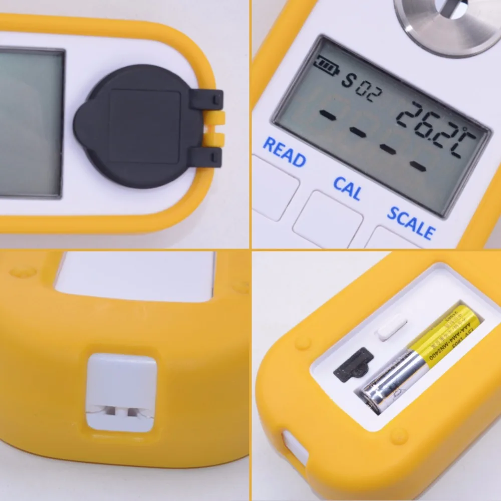 

Newest Digital Refractometer for Brix, Honey, Wine, Sanlity Refractometer