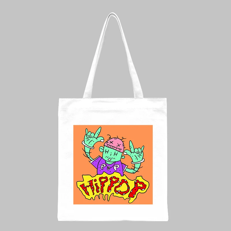 

Повседневная винтажная вместительная Холщовая Сумка для покупок в Корейском стиле Харадзюку, женские сумки на плечо в стиле хип-хоп, школьн...