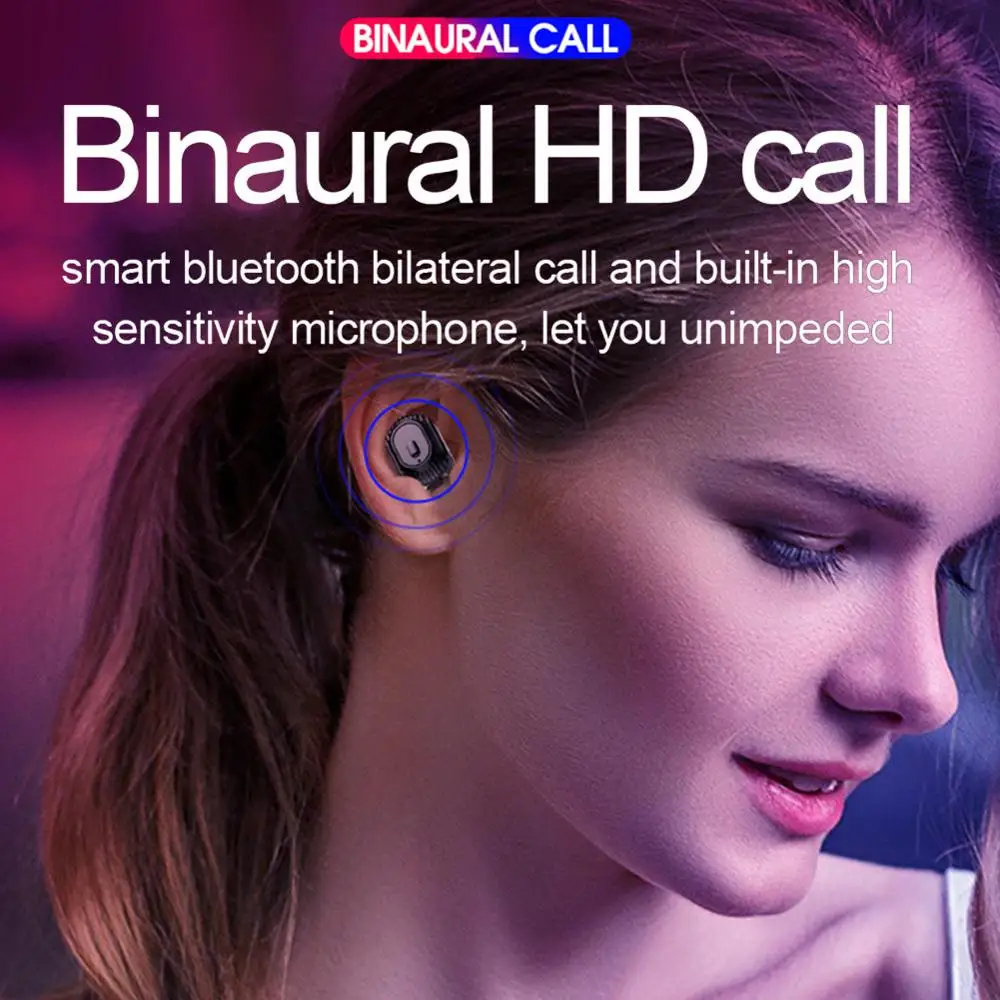 XG10 наушники вкладыши TWS Bluetooth с Портативный шеи радио плеер HD стерео Беспроводной