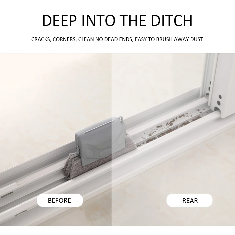 

Magic window cleaning brush Quickly clean all corners and gaps Groove Cleaning Brush