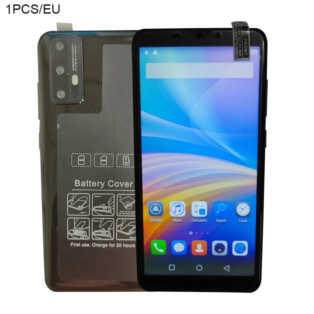 

Z6 Pro Smartphone 5.8 Inch Screen Smartphone 512M+4G Android Smartphone 3D Glass Plated Back Cover Black