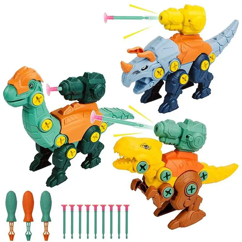 

Детский ручной сборный и разборный динозавр, игрушки-Динозавры, игрушка-пазл для стрельбы, развивающая игрушка для рук, подарок
