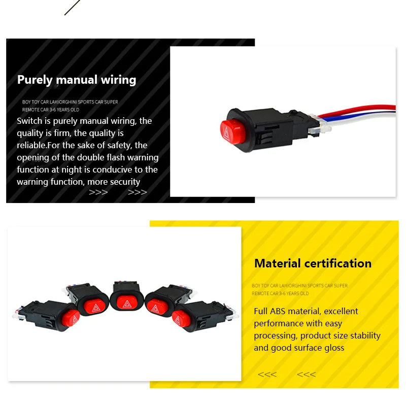 Универсальный переключатель аварисветильник для мотоцикла двойная