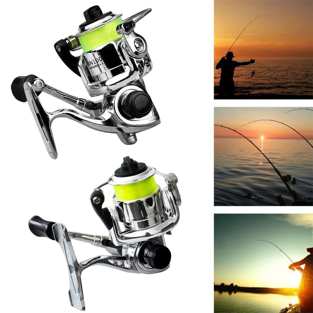 Карманная мини-Катушка для спиннинга 100 рыболовная снасть маленькая катушка 4 3: 1