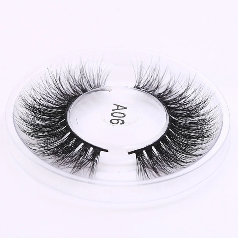 

3D Mink Hair False Eyelashes European American Soft Natural Eyelashes Exquisity Bushy Curly False Eyelashes