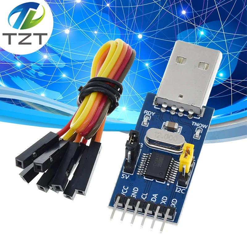 2-в-1 модуль CH341T 3,3 В 5 в USB для I2C IIC UART USB для TTL одночипового последовательного порта загрузчика