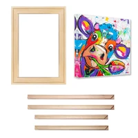 wood large wall frame diy picture photo frame 40x60 50x70 60x90 cm canvas painting posters stretching frames living room decor