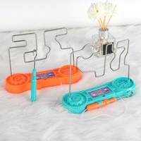 t5ec electric bump maze game science toy realistic current learning board stimulation toy w light sound kids favor gift