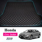 Напольный кожаный коврик для багажника, коврик для багажника, напольный ковер для грузового отделения для Honda Civic Sedan 2019