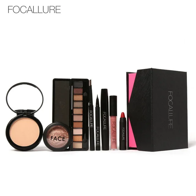 8 pcs set-2 Распродажа! FOCALLURE макияж костюм ежедневный макияж 8 шт. набор 2 цвета бронзатор Радуга основные высокой зажигалки порошок - Цвет: 8 pcs set-2