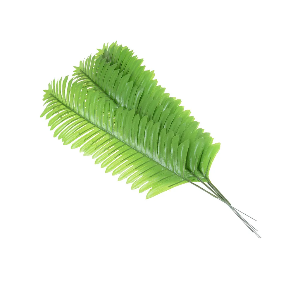 Искусственные листья дерева пластиковые зеленые растения искусственная