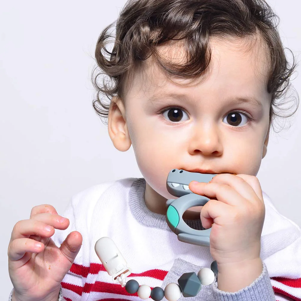 Мягкий силиконовый чехол с изображением динозавров для маленьких небольшой