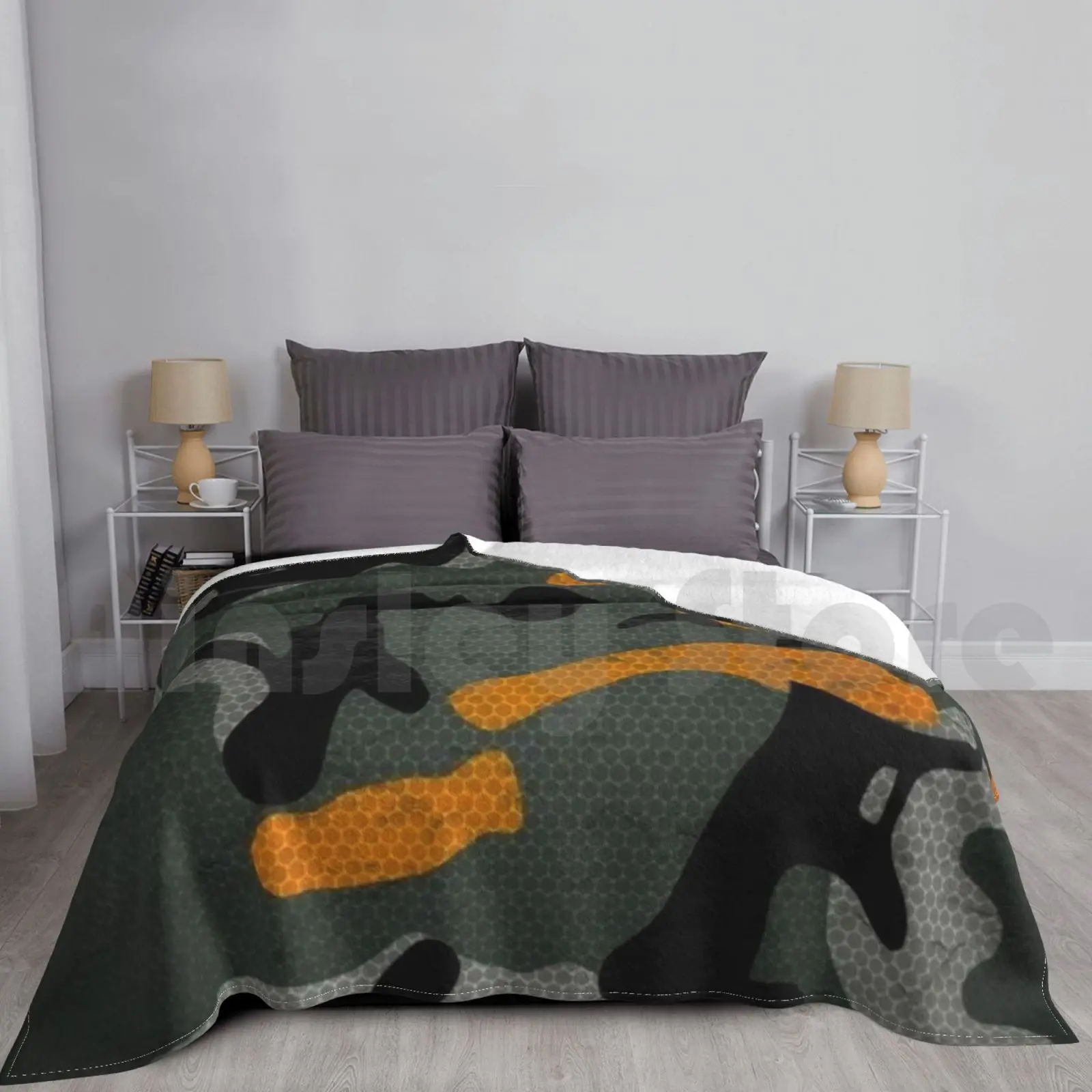 Камуфляжное одеяло для дивана кровати путешествий камуфляжное военное