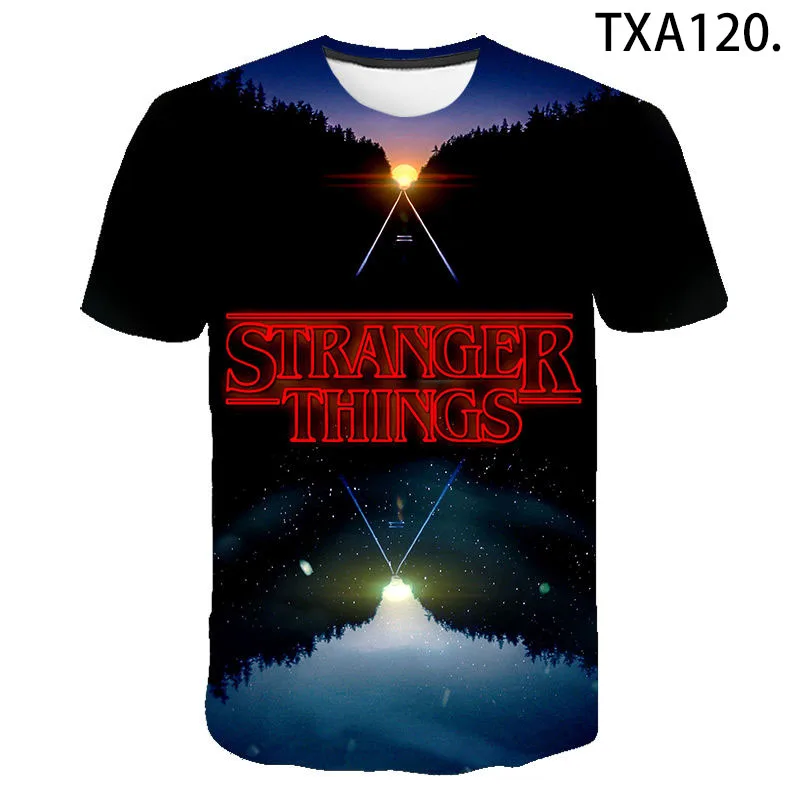 

2020 Summer Stranger Things 3D T shirt Boy Girl Kids Fashion Streetwear Men Women Children Printed T-shirt Cool Tops Tee