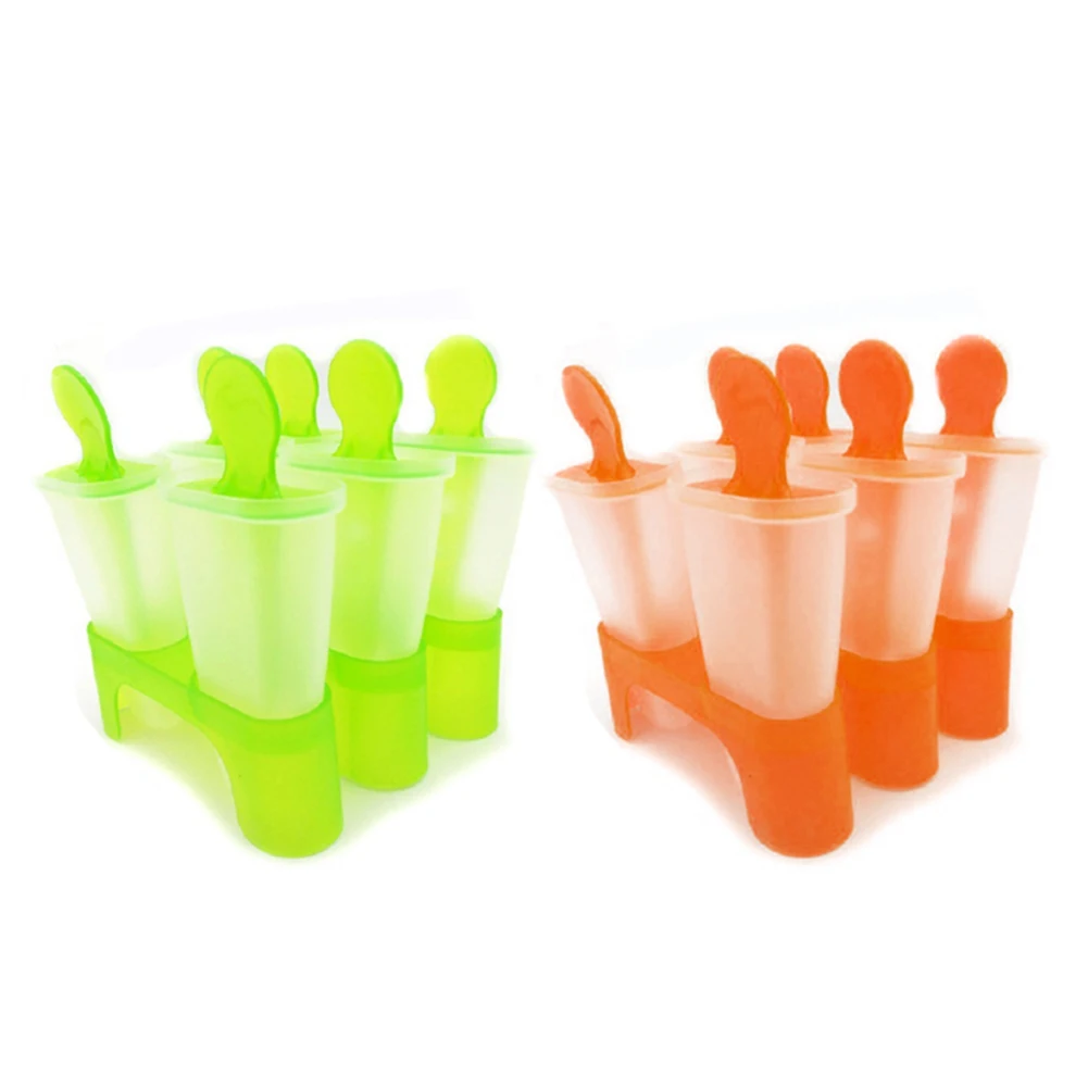 6 сеток форма для мороженого бытовая портативная круглая льда пластиковый