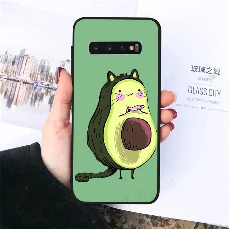 

Avocado cute cartoon fruit Phone Case For Samsung S6 S7 edge S8 S9 S10 e plus A10 A50 A70 note8 J7 2017