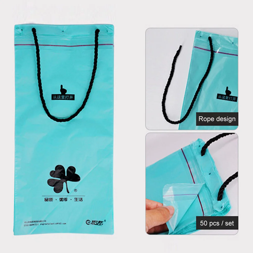50 шт. автомобильный герметизируемый мешок для мусора на заднем сидении подвесной