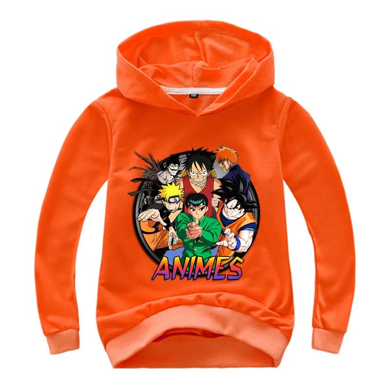 От 2 до 16 лет новые толстовки с капюшоном изображением аниме Жемчуг дракона