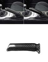 carbon fiber car handbrake cover trim decorative cover for subaru brz toyota 86 2013 2020