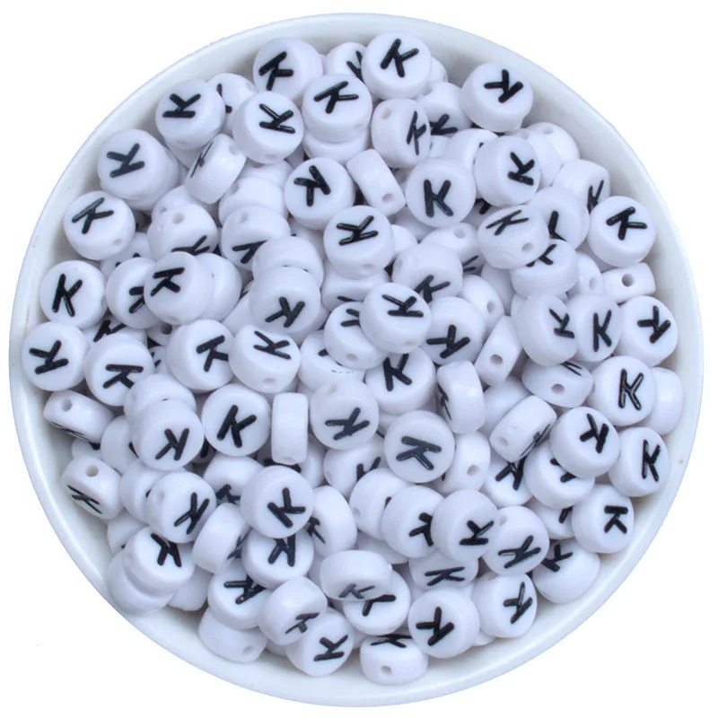 Бусины акриловые для браслетов круглые 4 х 7 мм | Украшения и аксессуары