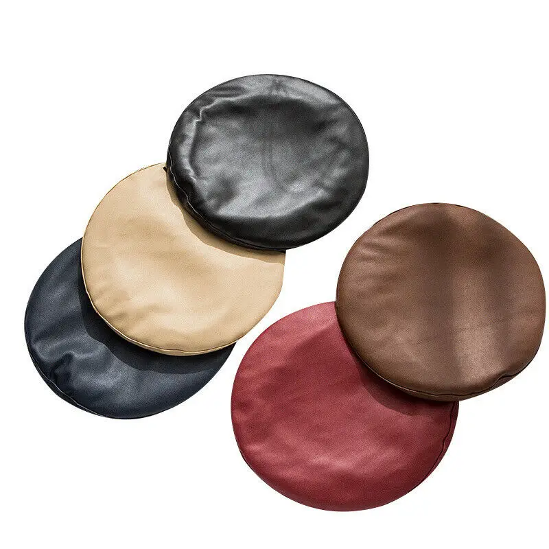

Women Hot Fashion Beret Solid Faux PU Leather Beret French Artist Warm Beanie Hat For Spring And Autumn