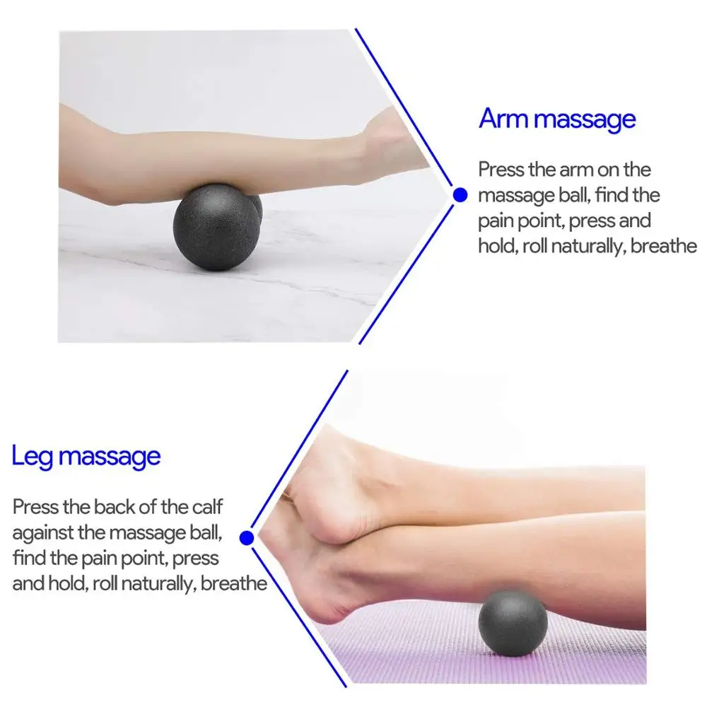 

Peanut Massage Ball Set Lacrosse Ball EPP Fascia Therapy Muscle Ball for Shoulder Back Legs Rehabilitation Therapy Training