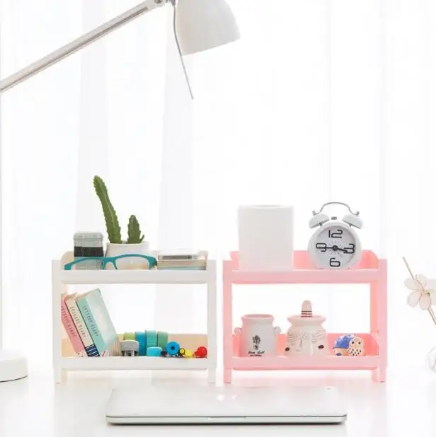 Пластиковый органайзер для канцелярских товаров полка ванной комнаты