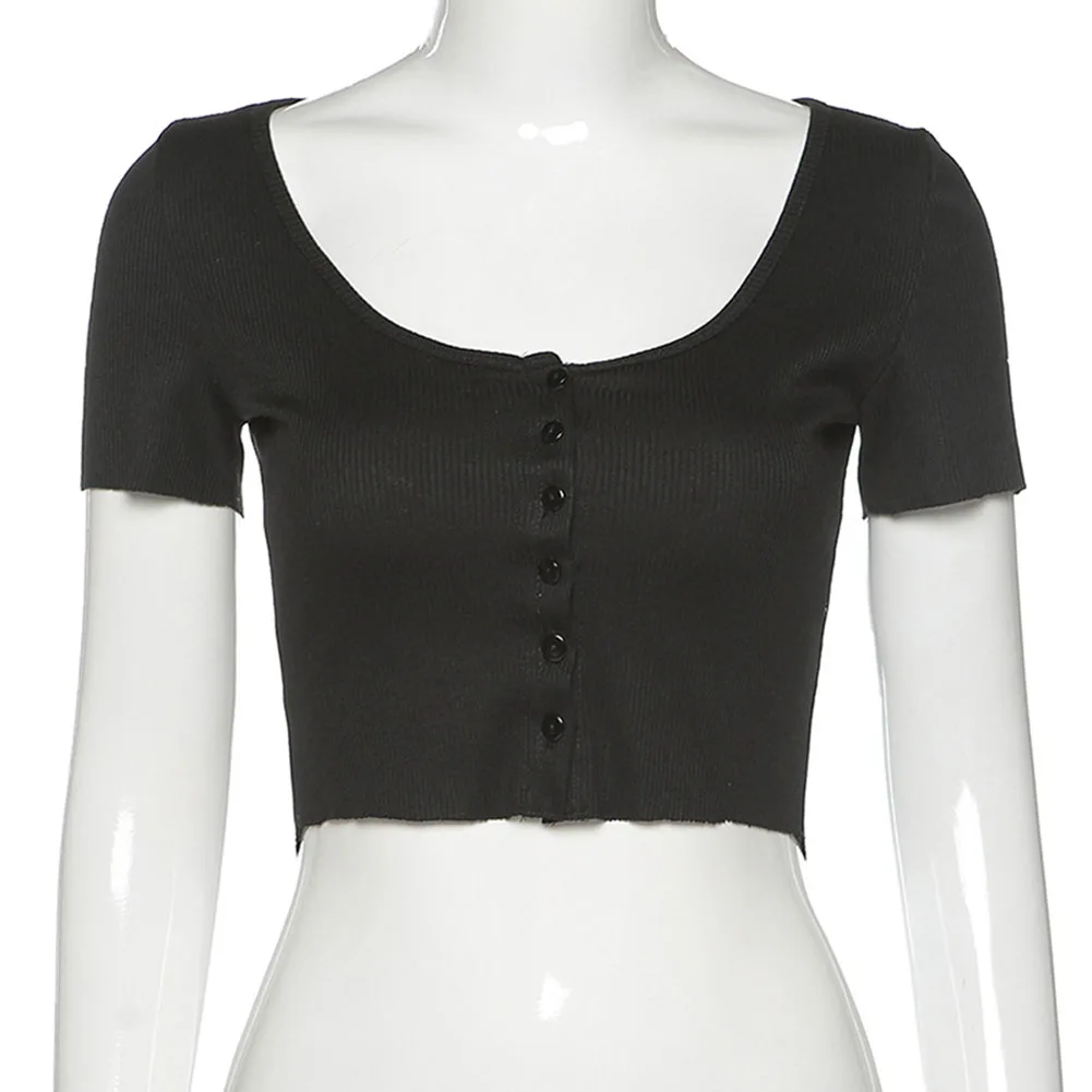 Женская трикотажная футболка Cryptographic летняя Однотонная с коротким рукавом на