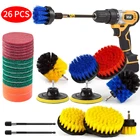 26 Шт сверло щетка комплект насадок, на каждый день, колодки и губки Автомобильная полировальная Подушка Комплект Бытовой электрической дрели набор кистей