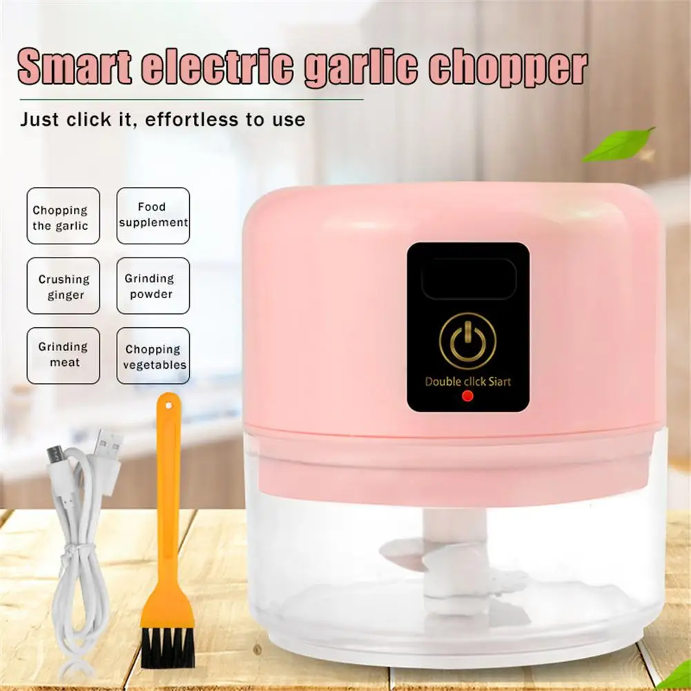 Мини электрическая еда Овощной измельчитель блендер мощный процессор USB зарядка