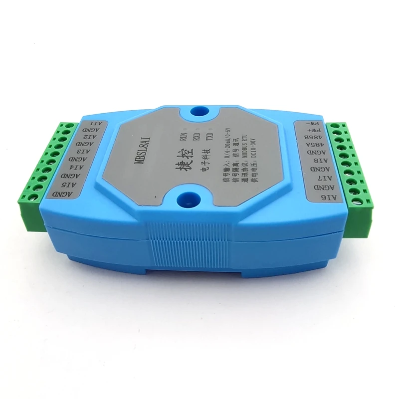 4 20мА/0 20мА 8 полосный Аналоговый Входной изоляционный модуль сбора данных Modbus RTU