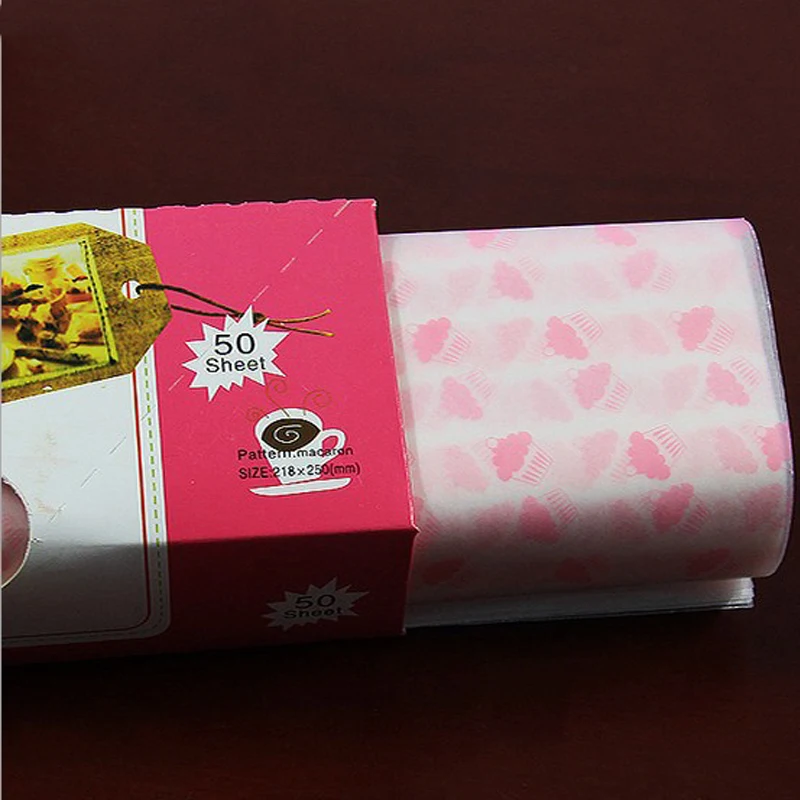 50 шт./компл. пищевая вощеная бумага Класс смазка Бумага Еда обертки для упаковки
