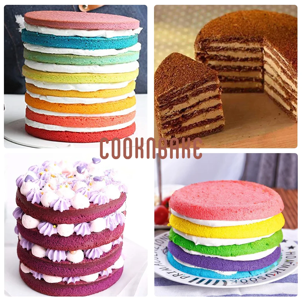 COOKNBAKE форма для торта, силиконовая форма для торта, кондитерские радужные торты, хлеб, форма для выпечки, форма для пиццы, украшение для торта, сделай сам, для рождественской вечеринки