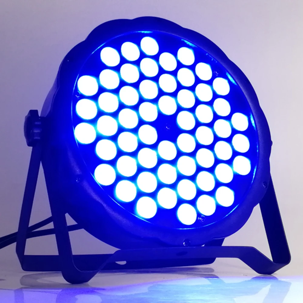 12 шт./54x3 Вт rgb 3в1 led par огни + чехол для полета 7 dmx512 канальный плоский