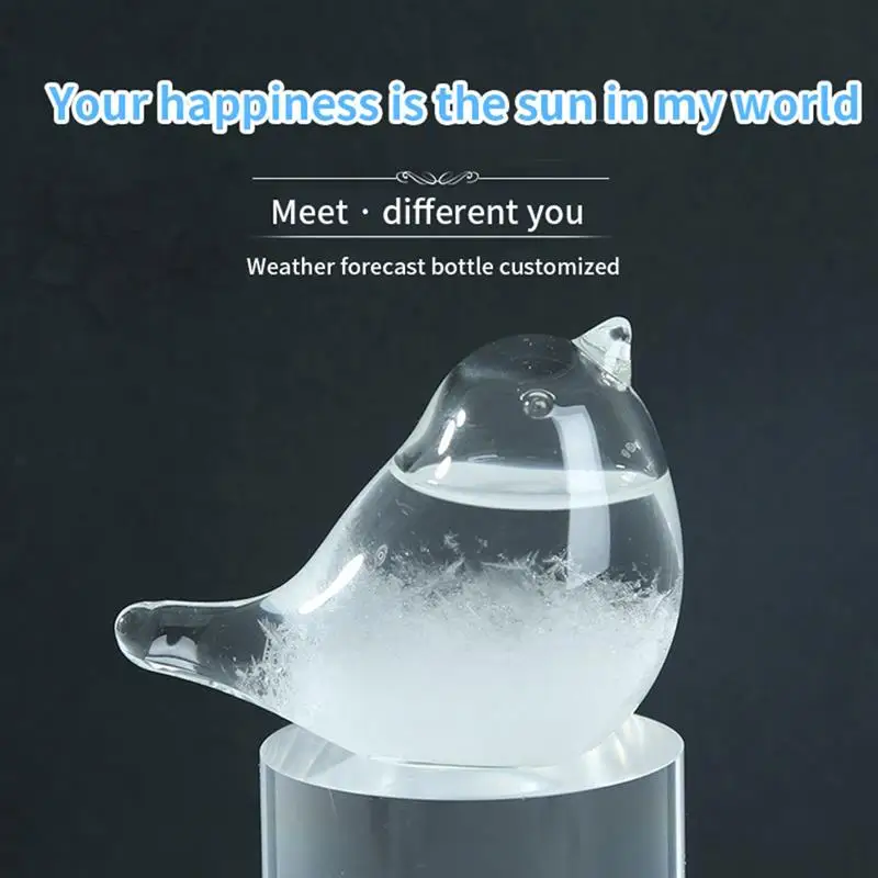 

On Sale Storm Glass Weather Forecaster Weather Station Liquid Barometer Weather Predictor Office Desktop Home Weather Glass Hot