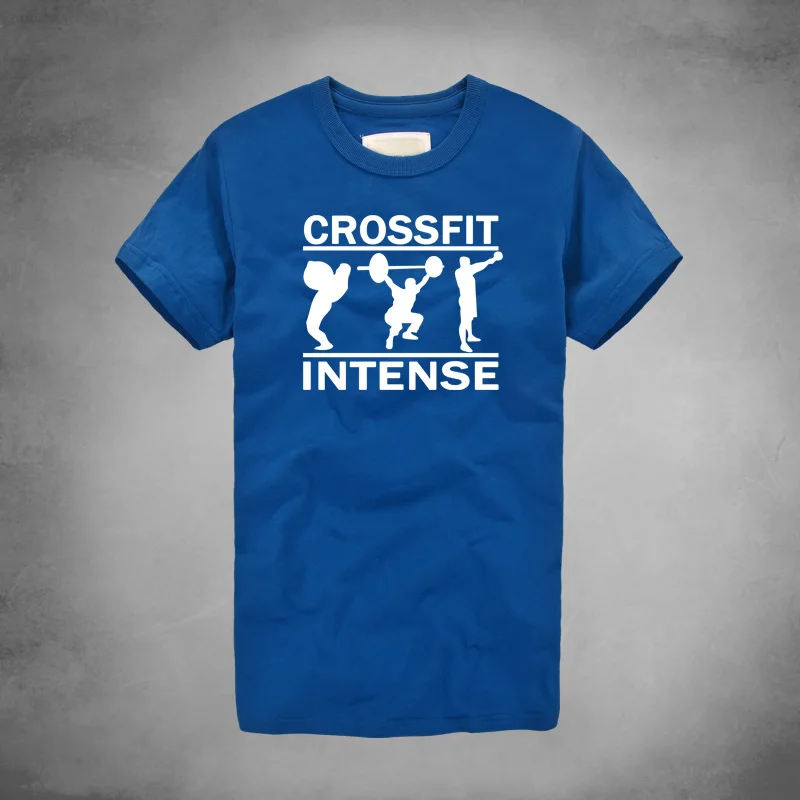 Lexury/летние футболки с круглым вырезом надпись Crossfit Intense Out Door Классическая