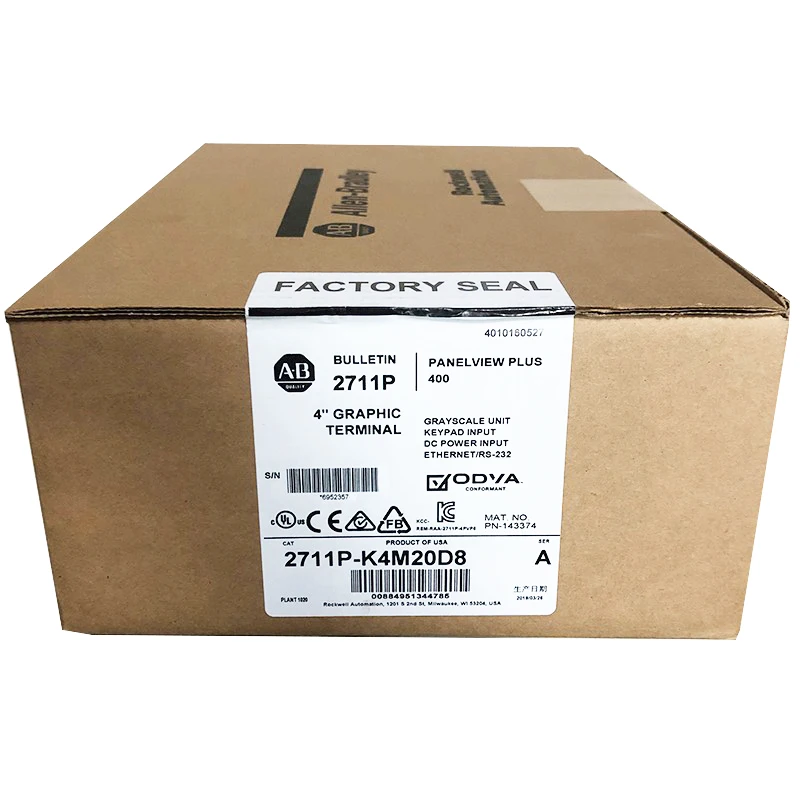 

Новый оригинальный Allen Bradley PanelView Plus 400 2711P-K4M20D8
