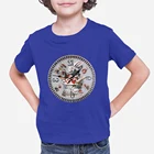 Детские рубашки для мальчиков уличная одежда, уличные повседневные игровые Топы Алиса в стране чудес, детская одежда с белым кроликом в стиле Харадзюку