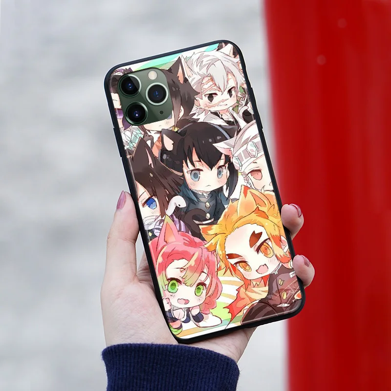 hashira kimetsu no yaiba phone case cover shell for iphone se 6s 7 8 plus x xr xs 11 pro max samsung s note 8 9 10 20 plus ultra free global shipping