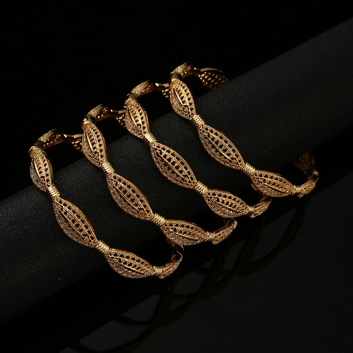 

Ethiopian Jewelry Dubai Gold Color African Bangles & Bracelets For Women Gifts