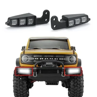 hdrc 110 built in spotlight lamp bar lights trax trx4 bronco front body bumper light wire rc car upgrade accessories parts