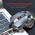 Мышь Компьютерная Проводная с RGB-подсветкой, металлическая игровая мышь с 7 клавишами, 6400 точекдюйм, с регулируемым разрешением, для ПК и ноутбуков