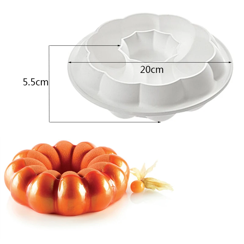 

Silicone Cake Mold Wool Ball Shaped Mousse Dessert Baking Tray Heart Donuts Chocolate Decorating Tool